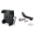 Phone Hldr w/Chargr mirror stem mnt Blk