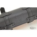 Fuel bottle w/black Texas Leather holder