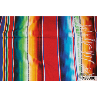 Mexican blanket Serape Red