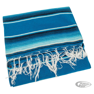 Mexican blanket Serape Blue tones