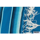 Mexican blanket Serape Blue tones