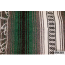 Mexican blanket Forest green/charcoal/wh