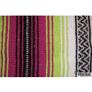 Mexican blanket Pink/apple green/white
