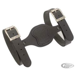 Texas Leather blanket holder black
