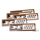 5Pck Oil tank decal FLH style H-long