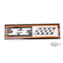 Each Oil tank decal FLH style H-long