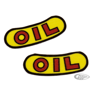 Pair sticker "OIL" for military oil cap