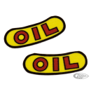 Pair sticker "OIL" for military oil cap
