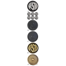 RSD BADGE KIT BRASS LOGOBRASS BADGE W/ L