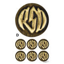 RSD BADGE KIT BRASS LOGOBRASS BADGE W/ L