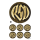 RSD BADGE KIT BRASS LOGOBRASS BADGE W/ L