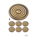 RSD BADGE KIT BRASS COVERT BRASS BADGE W