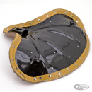 solo saddle w/mount set, military,brown
