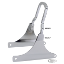 GZP Chrome Shorty sissybar upright 8.75"