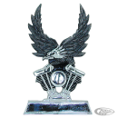 GZP Sissy bar insert V-Twin eagle chrome