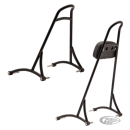 Burly tall chrome sissybar XL04-up w/pad