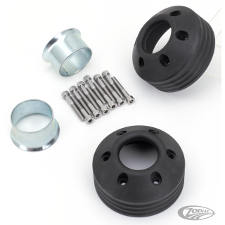 MCJ 4-Ribbed Endkappen für Royal 80, schwarz