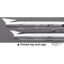 MCJ Finned Top Endkappen für Royal 80, verchromt