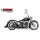 Freedom Performance EURO2 Sharktail Auspuffanlage schwarz für Harley Softail 87-06