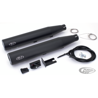 2in2 mufflers SOFTAIL Blk w/o end caps
