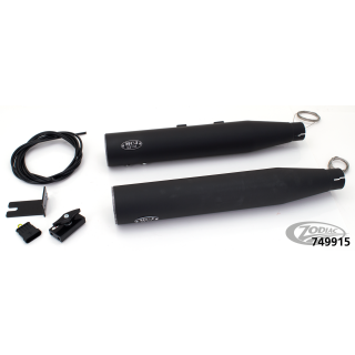 2in2 Royal mufflers FXS Blk w/o end caps