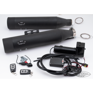 MCJ BLK Royal 2-2 mufflers Softail18-20