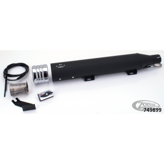 MCJ Royal FLSB18 blk/chr striped end cap