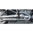 MCJ 2-into-1 slip-on v-Rod Chrome