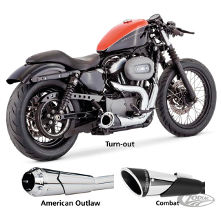 XL04-up COMBAT 2-1 SHORTY CH/BK  (4.5")
