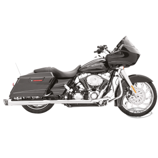 RACING DUALS CHR W/BLK TIPS FLH/T09-16