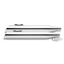 4" INVERTED SLASH CHROME FLH/T95-16
