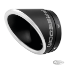 COMBAT SHORTY END CAP 4.5" SCULPTED BLCK