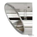 TURNOUT END CAP 4.5" CHROME