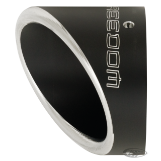 TURNOUT END CAP 4.5" SCULPTED BLACK