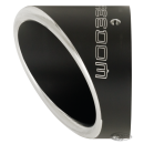 TURNOUT END CAP 4.5" SCULPTED BLACK