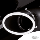 TURNOUT END CAP 4.5" SCULPTED BLACK