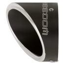 TURNOUT END CAP 4.5" SCULPTED BLACK