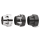 US-OUTLAW TIP 4.5" für Harley Black Sculpted
