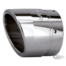 LIBERTY/RACING ROLLED EDGE CHROME TIP 4"