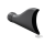 SHARKTAIL TIP BLACK 2.5" EA