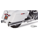 2Bros FLH/T17-up Dual Slip Ons Alu Polis