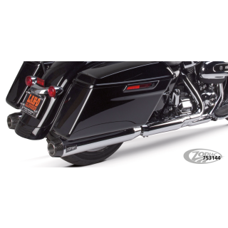 2Bros FLH/T17-up Dual Slip Ons Carbon Ch