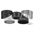Black slash-cut alu end cap only Touring