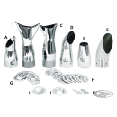 3.5" turn-down/out chrome end cap ID-ser