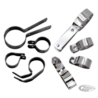 clampset exhaust 4 piece chrome plated,W