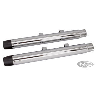 GZP Chr Radium mufflers XL14-UP Blk caps