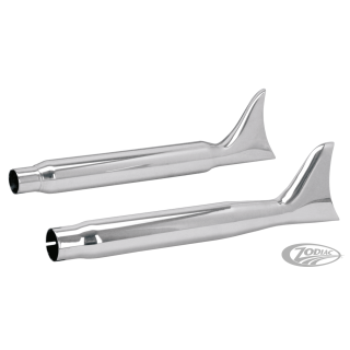 GZP Fishtail muffler uni 1.5" & 1.75"