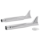 GZP Fishtail muffler uni 1.5" & 1.75"