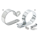 GZP Chrome 2-1/2" Muffler clamp + hardwa