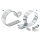 GZP Chrome 2-1/2" Muffler clamp + hardwa